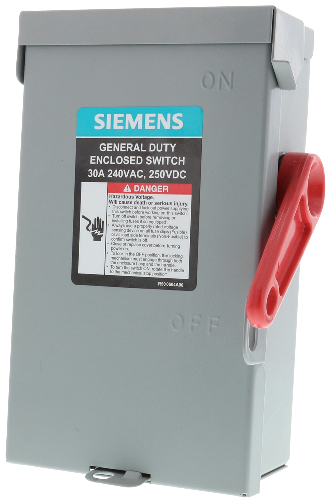 Siemens GF321NA GDSS FUS 3P4W 240V 30A Product image for Siemens GF321NA GDSS FUS 3P4W 240V 30A