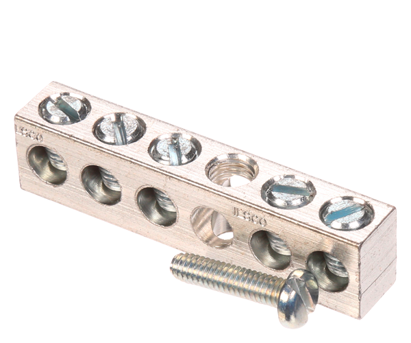 Product image for Siemens ECGB5 14 to 4 AWG Copper/Aluminum 5-Position Load Center Ground Bar Kit