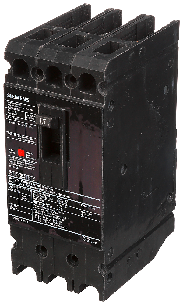 Product image for Siemens HHED63B015AL BRKR HHED6 3P 600V