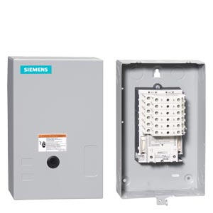 Product image for Siemens LCE01C004120A 110/115 to 120 VAC 30 Amp 4-Pole 4NO NEMA 1 Electrically Held Lighting Contactor