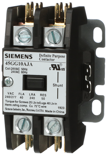 Product image for Siemens 45GG10AHA Contactor, 45DP,40A,1