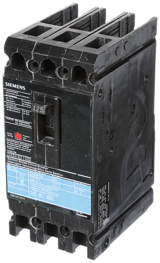 Product image for Siemens ED43B125 3-Pole 125 Amp 480 VAC 18 kA Circuit Breaker Lug