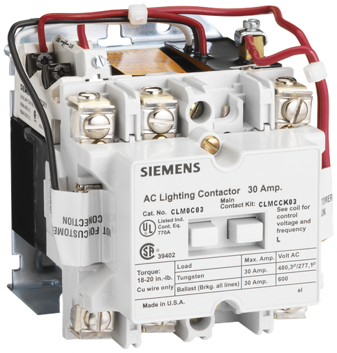Product image for Siemens CLM0C02240 CONTACTOR LTG M-HELD