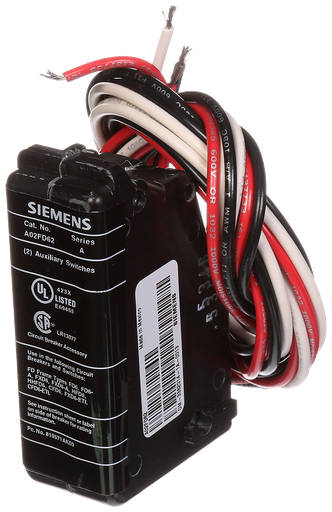Product image for Siemens A02FD62 BREAKER FD 240VAC 2AUX