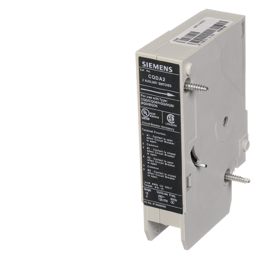Product image for Siemens CQDA2 BREAKER CQD 240VAC