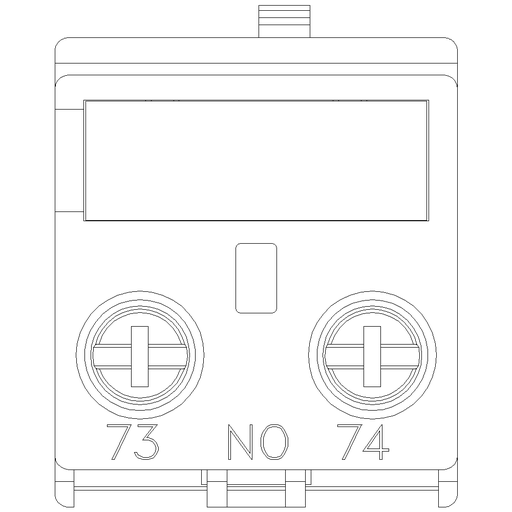 Product image for Siemens 3RH29111BA10 AUX. SWITCH 1NO WI