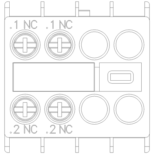 Product image for Siemens 3RH29111HA02 AUX. SWITCH 2NC FO