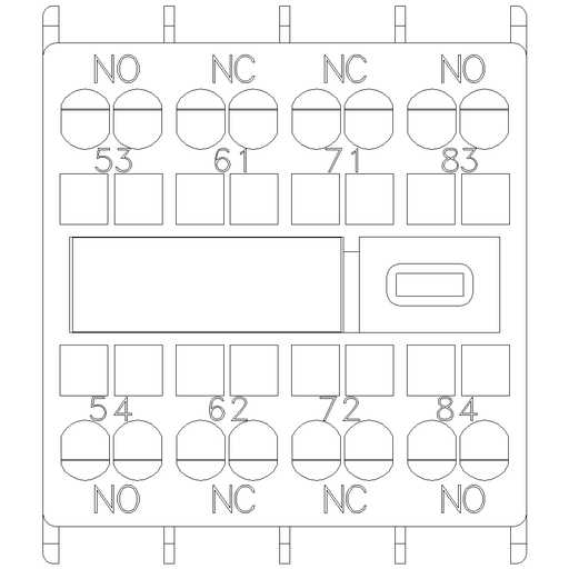 Product image for Siemens 3RH29112GA22 AUX. SWITCH 2NO+2N
