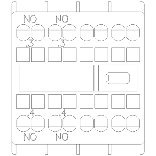 Product image for Siemens 3RH29112HA20 AUX. SWITCH 2NO FO