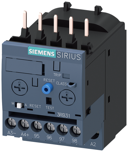 Product image for Siemens 3RB3113-4TB0 690 VAC 4 to 16 Amp 3-Pole 1NO 1NC Electronic Solid State Overload Relay