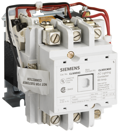Product image for Siemens CLM0D02120 CONTACTOR LTG M-HELD