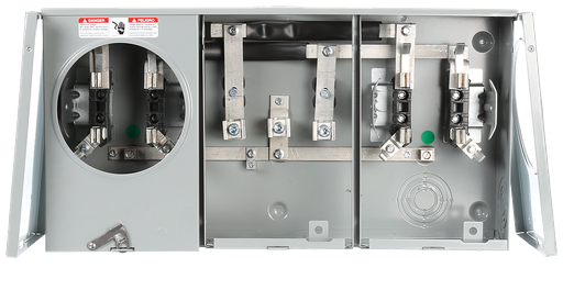 Product image for Siemens UA2311-0PZA 600 VAC 100 Amp 1-Phase 3-Wire 4-Jaw 2-Position Horn Bypass Ringless Meter Mounting Equipment