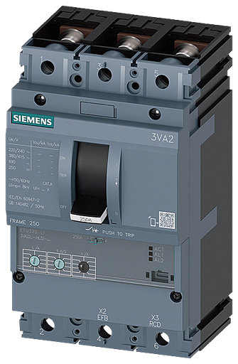 Product image for S-A 3VA2225-8HL32-0AA0 BRKR 3VA22 3