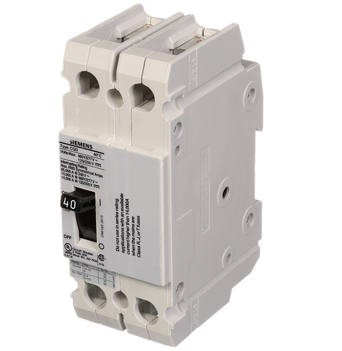 Product image for Siemens CQD240 BREAKER CQD 2P 40A 480/2