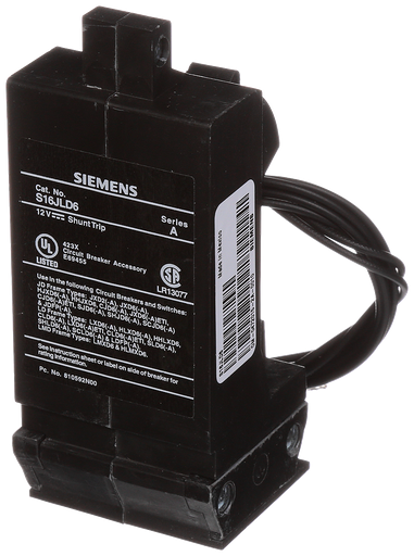Product image for Siemens S16JLD6 BREAKER JD/LD/LMD 12VDC