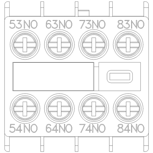 Product image for Siemens 3RH29111XA400MA0 AUX.SWITCH BLK