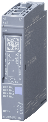 Product image for Siemens 6ES71346FF000AA1 ET 200SP, AI 8