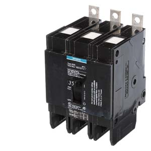 Product image for Siemens BQD335 3-Pole 35 Amp 480 VAC 14 kA Circuit Breaker