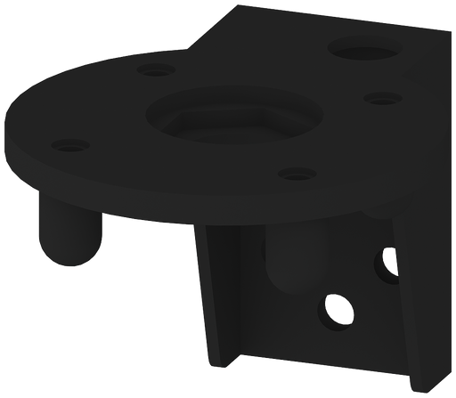 Product image for Siemens 8WD4408-0CC 70 mm Black Floor Mount Mounting Bracket