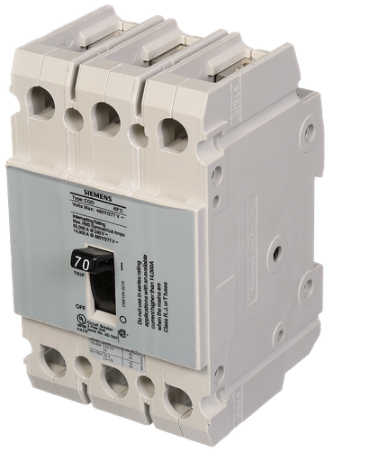 Product image for Siemens CQD370 BREAKER CQD 3P 70A 480/2
