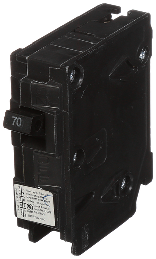 Product image for Siemens Q170 1-Pole 70 Amp 120 VAC 10 kA Plug-In Circuit Breaker