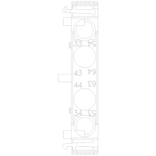 Product image for Siemens 3RH29211DA20 2NO S0 Screw Terminal Lateral Auxiliary Switch