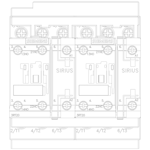Product image for Siemens 3RA23288XB301AK6 CONTACTOR REV