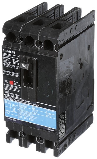 Product image for Siemens ED43B110 3-Pole 110 Amp 480 VAC 18 kA Circuit Breaker Lug