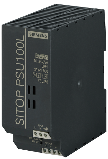 Product image for Siemens 6EP13331LB00 120/230 VAC Input 24 VDC 5 Amp Output Stabilized Power Supply