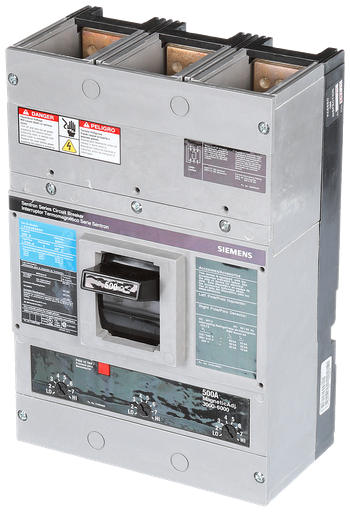 Product image for Siemens LXD63B500H BRKR LD6 3P 600V 500