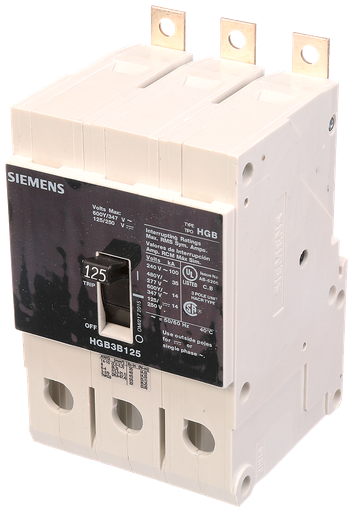 Product image for Siemens HGB3B125B BRKR HGB 125A 3P 480Y