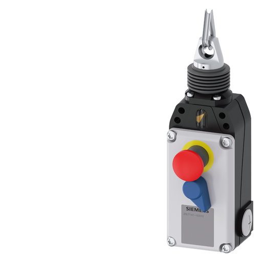 Product image for Siemens 3SE7141-1EG10 67 x 53 x 209 mm 1NO 3NC Emergency Stop Cable Operated Switch