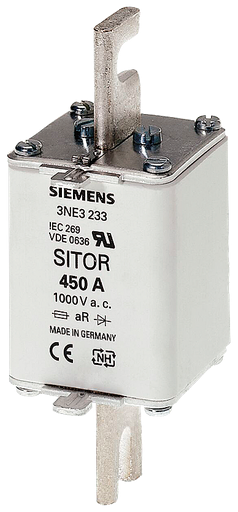 Product image for Siemens 3NE3224 160 Amp 1000 VAC 100 kA Vertical Mount Low Voltage HRC Fuse Link