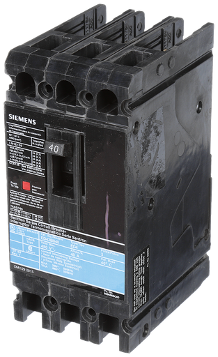 Product image for Siemens ED43B040 3-Pole 40 Amp 480 VAC 18 kA Circuit Breaker Lug