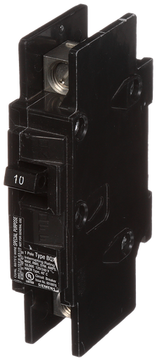 Product image for Siemens BQ1B010QLD 1-Pole 10 Amp 120 VAC 10 kA Molded Case Circuit Breaker