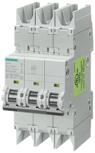 Product image for Siemens 5SJ4318-7HG42 3-Pole 480 Star/277 VAC 15 Amp Miniature Circuit Breaker