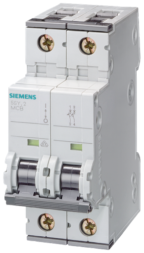 Product image for Siemens 5SY4202-7 5SY4 MCB, 2P,4