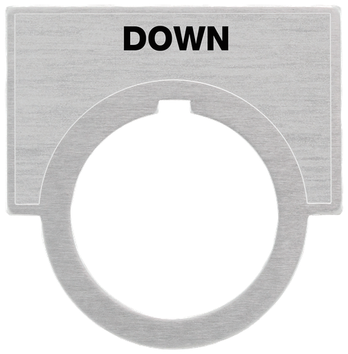 Siemens 52NL10 1-7/16 x 2 Inch Down Aluminum Legend Plate Product image for Siemens 52NL10 1-7/16 x 2 Inch Down Aluminum Legend Plate