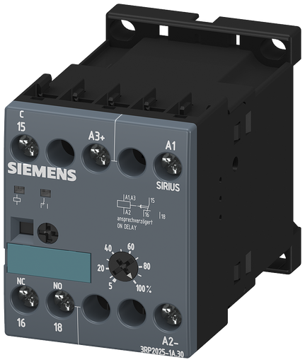 Product image for Siemens 3RP2025-1AQ30 SOLID-STATE TIME-
