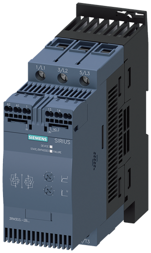Product image for Siemens 3RW30382BB04 SOFTSTART, 62A,20/