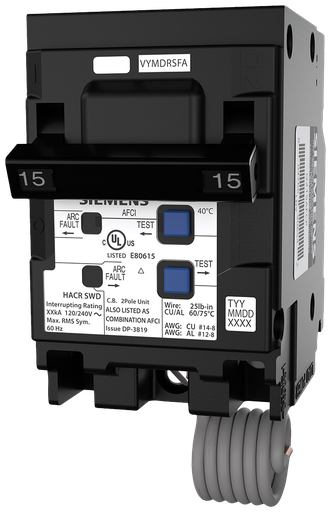 Product image for S-A Q215AFCP BRKR QAF2 AFCI 2P 240V