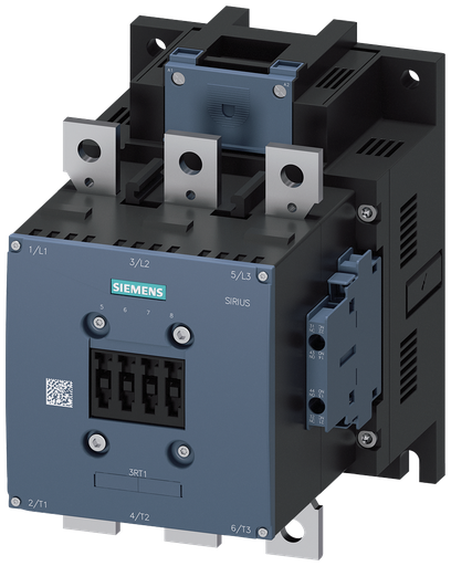 Product image for Siemens 3RT1065-6AF36 110/127 VAC 265 Amp 250 Hp 3-Phase 3-Pole 2NO 2NC Screw Terminal IEC Contactor