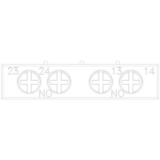 Product image for Siemens 3RV29011F 2NO Circuit Breaker Transverse Auxiliary Switch