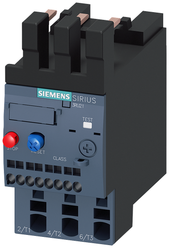Product image for Siemens 3RU21264BC0 S0 14 to 20 Amp Class 10 Spring Terminal Overload Relay