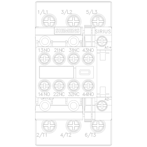 Product image for Siemens 3RT20241BB443MA0 CONTACTOR S0 1