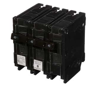 Product image for Siemens Q345 Breaker 45 Amp 3-Pole 240 Volt Circuit Breaker