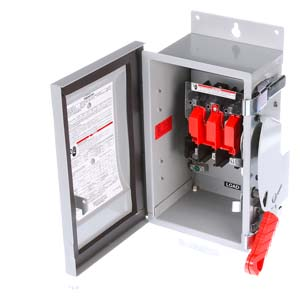 Product image for Siemens HNF364J 240/480/600 VAC 250/600 VDC 200 Amp 3-Pole 3-Wire NEMA 3R/3S/12 Heavy Duty Non-Fusible Safety Switch