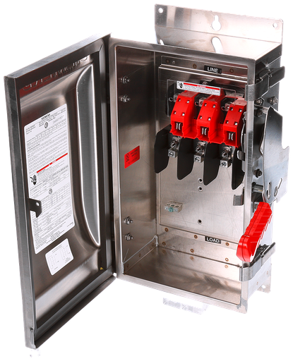 Product image for Siemens HNF362S 240/480/600 VAC 250/600 VDC 60 Amp 3-Pole 3-Wire NEMA 4/4X Heavy Duty Non-Fusible Safety Switch