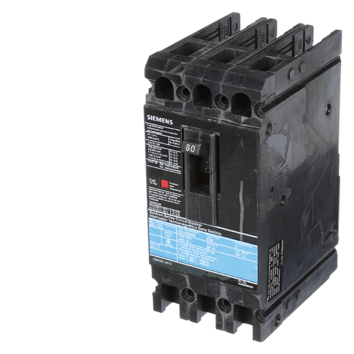 Product image for Siemens ED43B080 3-Pole 80 Amp 480 VAC 18 kA Circuit Breaker Lug