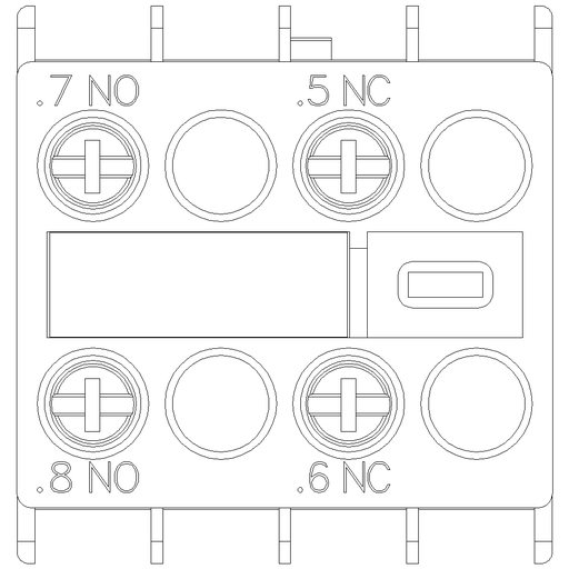 Product image for Siemens 3RH29111FB11 AUX. SWITCH 1NO+1N